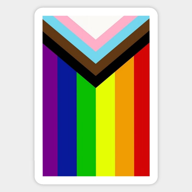 LGBTQ+ flag (vertical) Sticker by diffrances